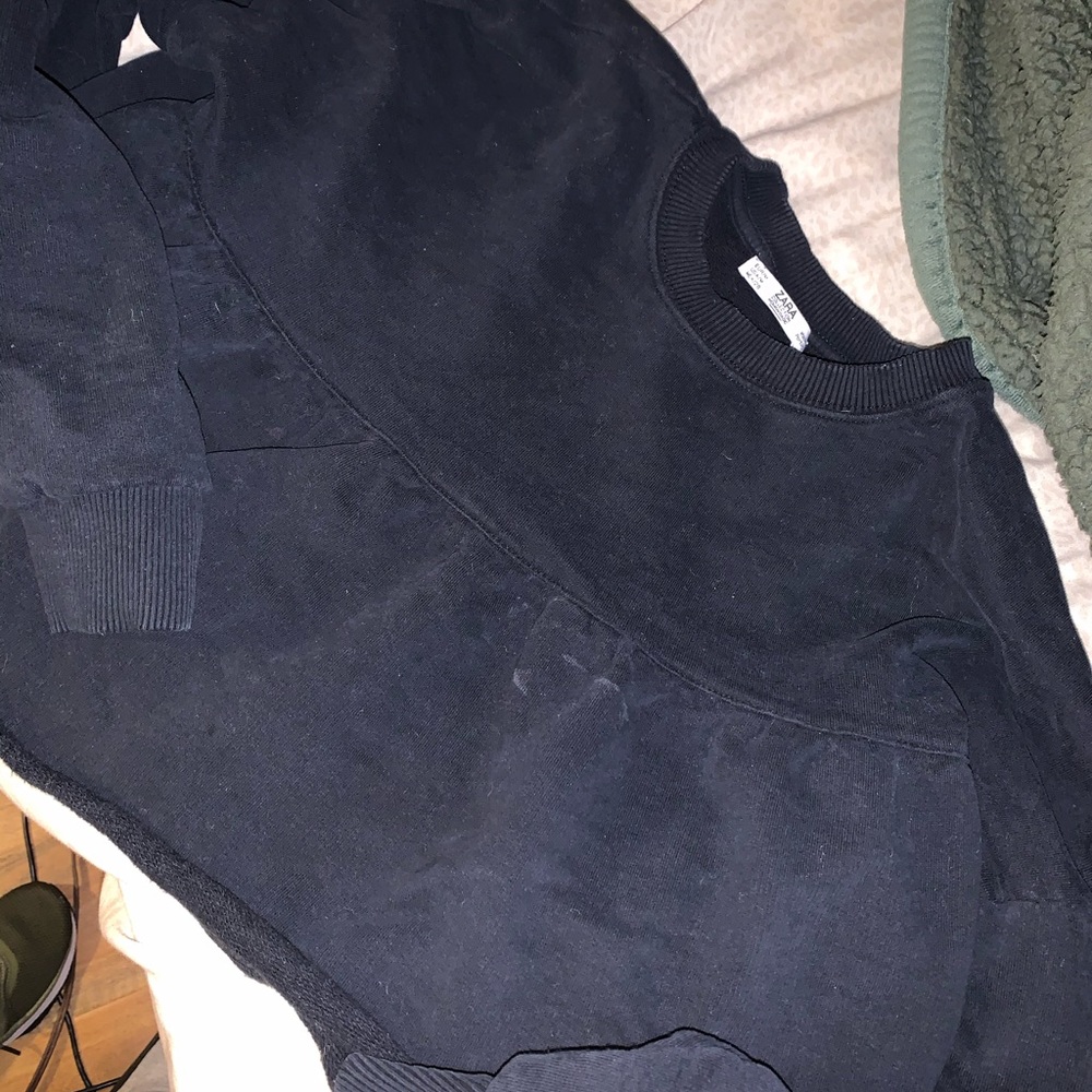Zara peplum sweatshirt